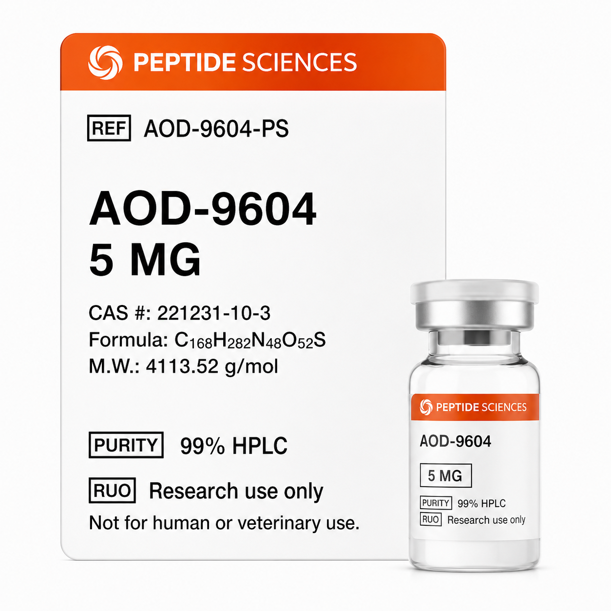 AOD9604 5mg PEPTIDE SCIENCE - Imagem 2
