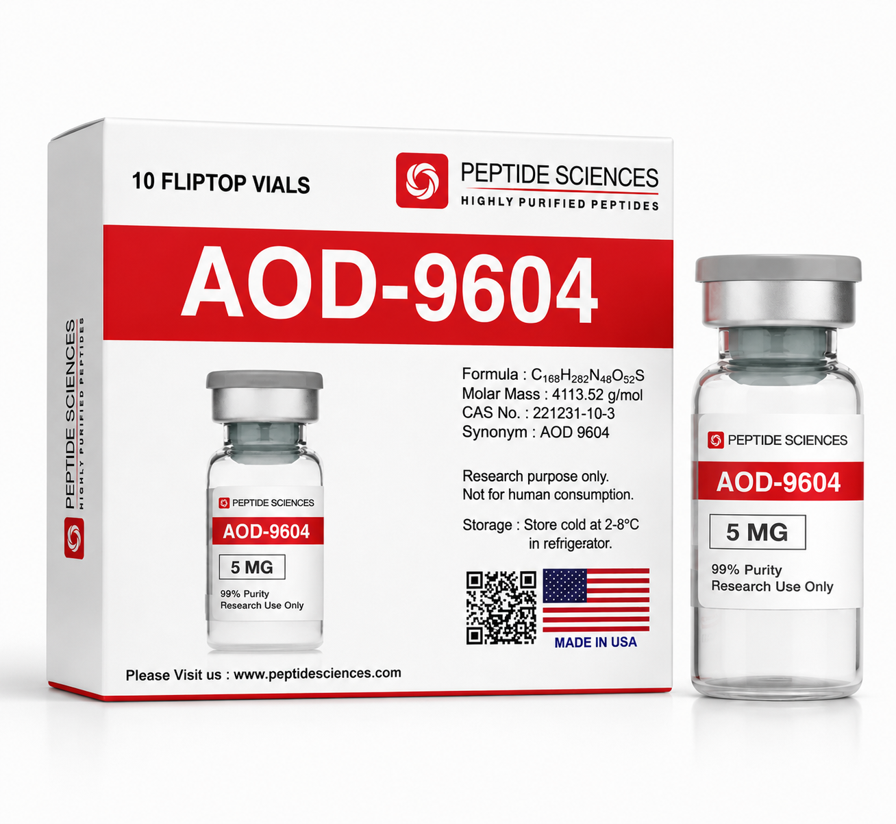 AOD9604 5mg PEPTIDE SCIENCE